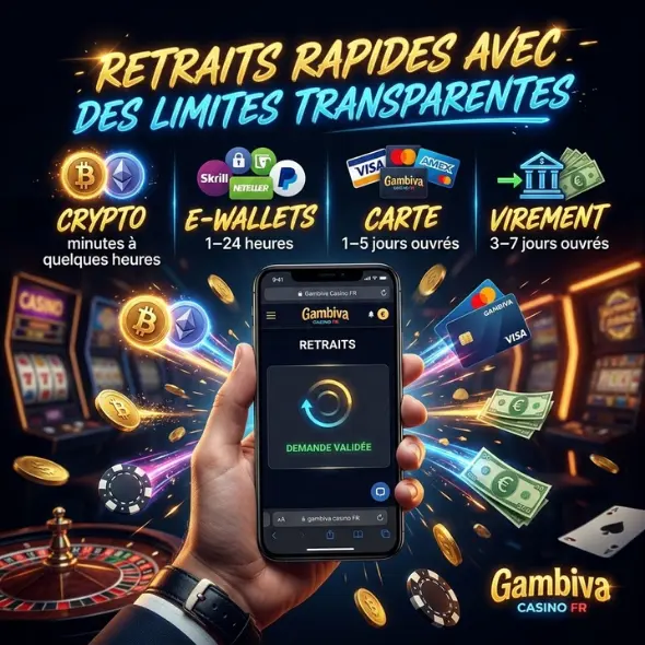 Retraits rapides avec des limites transparentes