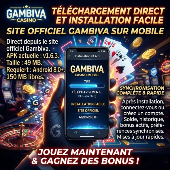 Installation de l'APK Android